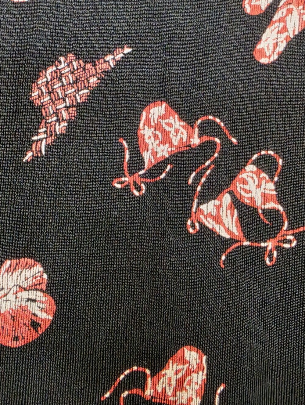 Coldwater Creek Beach Print Black Wide Leg Pants L - Picture 5 of 5